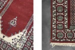 Orientalny dywan modlitewny Mihrab, Pakistan, lata 60