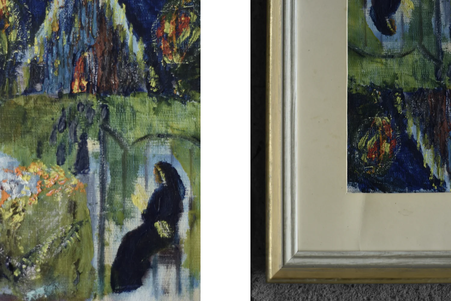 Oil painting on board, Frideborg Bryth, Finis Lordes, 1950s