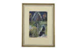 Oil painting on board, Frideborg Bryth, Finis Lordes, 1950s