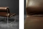 Two-seater sofa on a metal frame, Germany, 1970s
