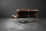 Two-seater sofa on a metal frame, Germany, 1970s