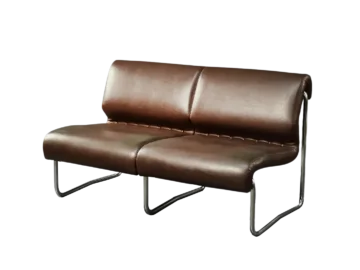 Dwuosobowa sofa na metalowym stelażu, Niemcy, lata 70