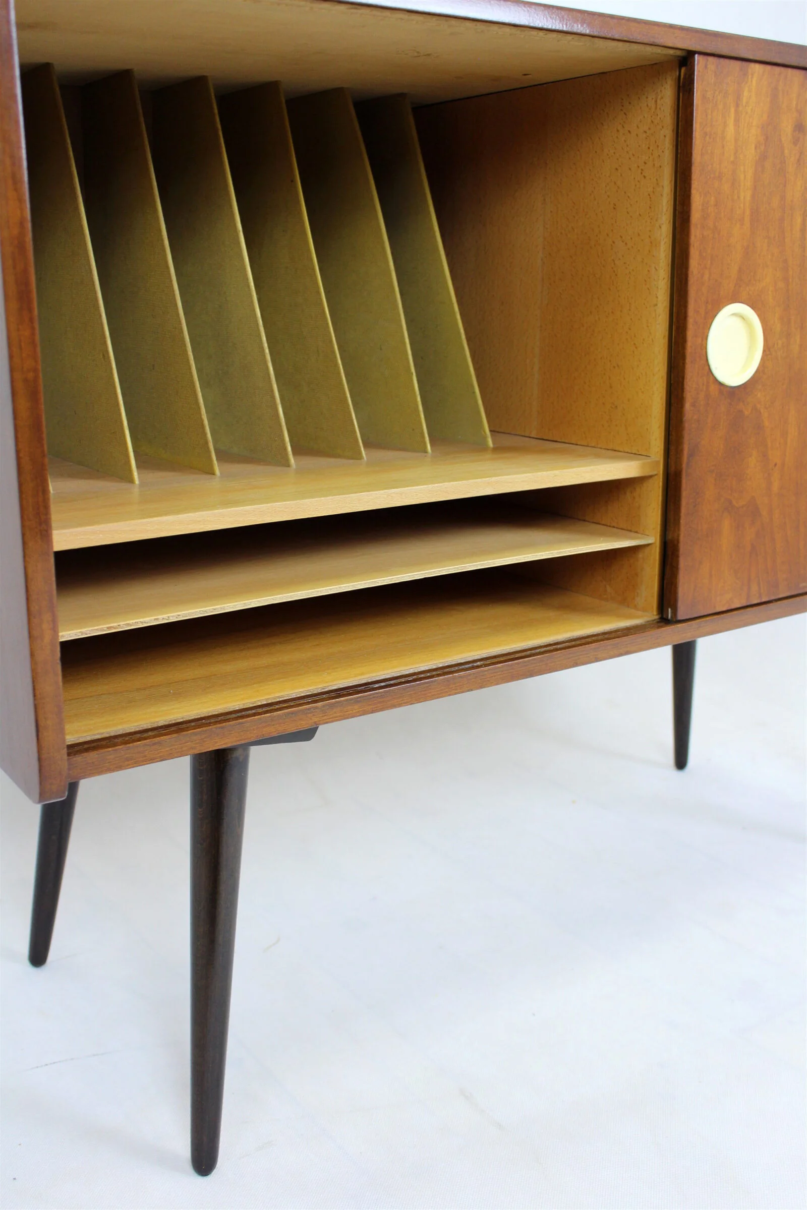 Vintage gramophone cabinet, Supraphon, Czechoslovakia, 1950s