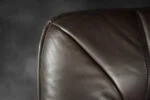 Vintage two-seater leather sofa, Denmark, 1970s