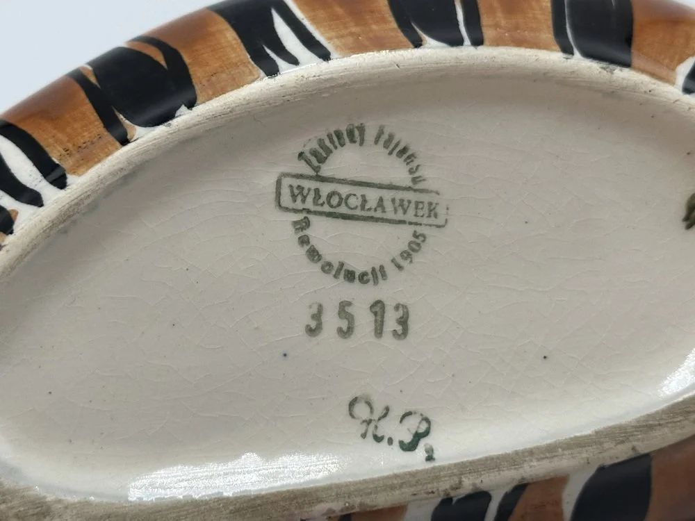 Popielnica wzór 204 proj. Wit Płażewski, Zakłady Fajansu "Włocławek" PRL, 1957