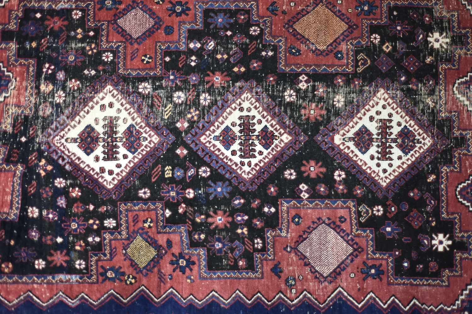 Dywan orientalny Afshar, Persja/Iran, lata 50