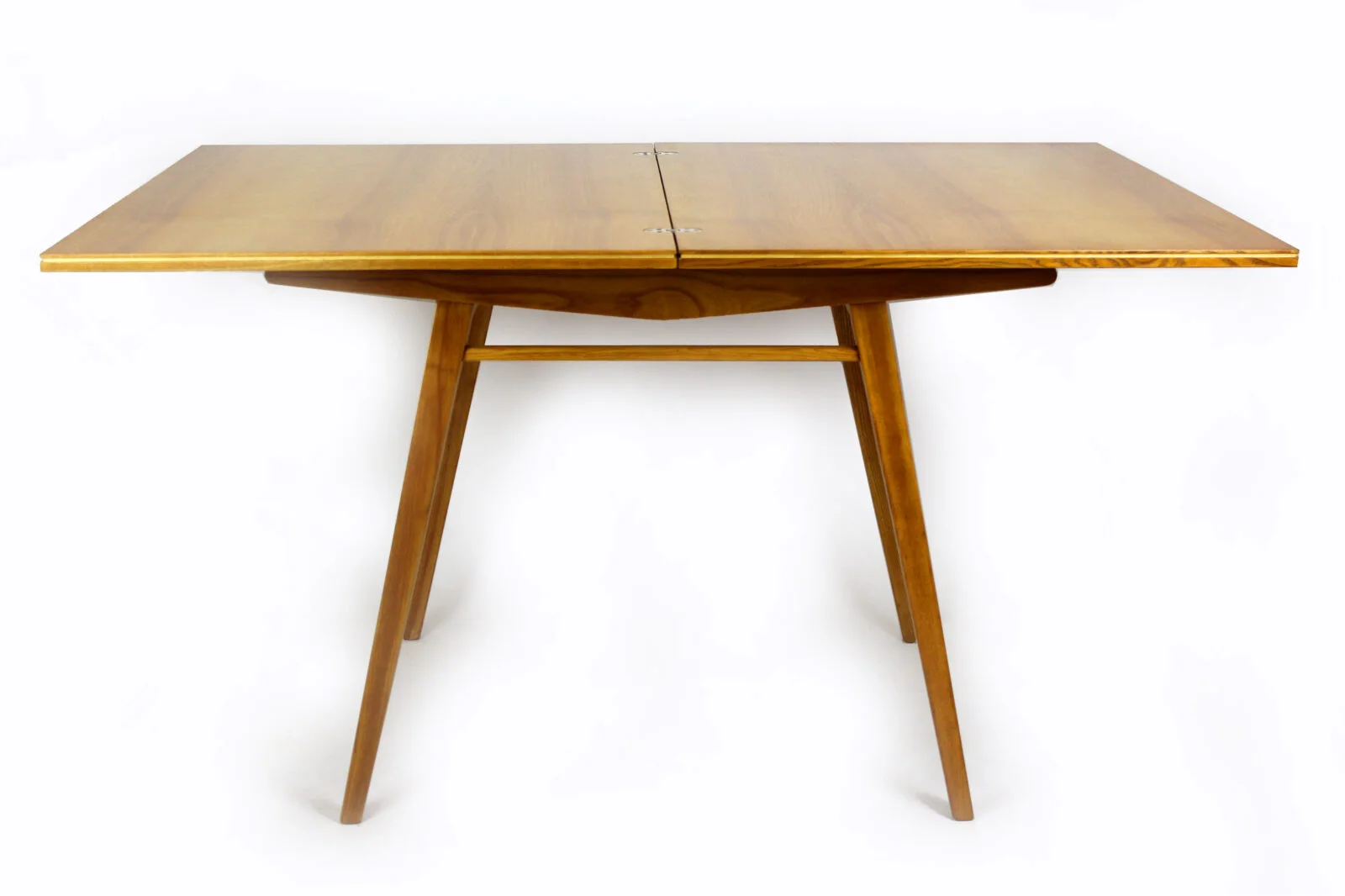 Extendable ash dining table, Czechoslovakia, 1960s