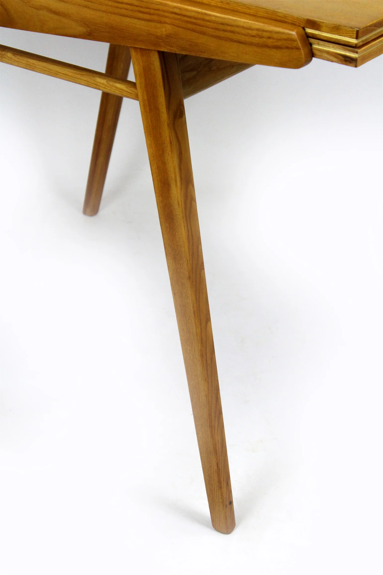 Extendable ash dining table, Czechoslovakia, 1960s