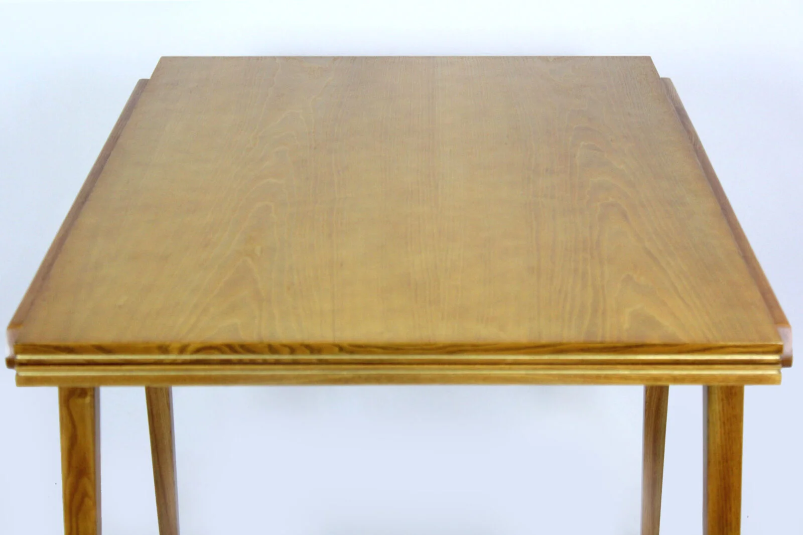 Extendable ash dining table, Czechoslovakia, 1960s