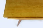 Extendable ash dining table, Czechoslovakia, 1960s