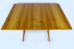 Extendable ash dining table, Czechoslovakia, 1960s