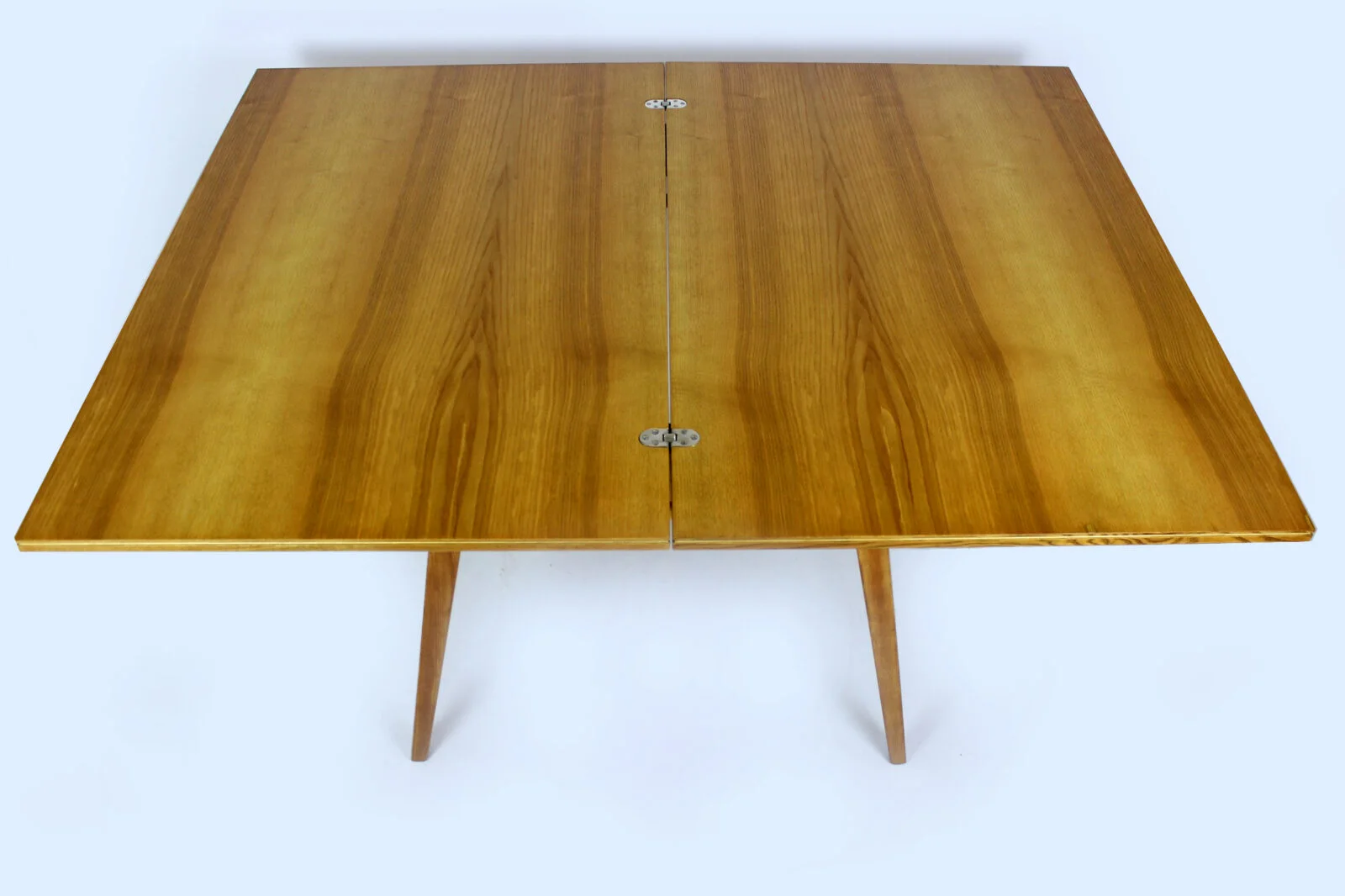 Extendable ash dining table, Czechoslovakia, 1960s