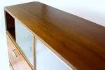 Office sideboard with display cabinet and secretary desk, designed by Robert Slezák, 1930s