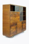 Office sideboard with display cabinet and secretary desk, designed by Robert Slezák, 1930s