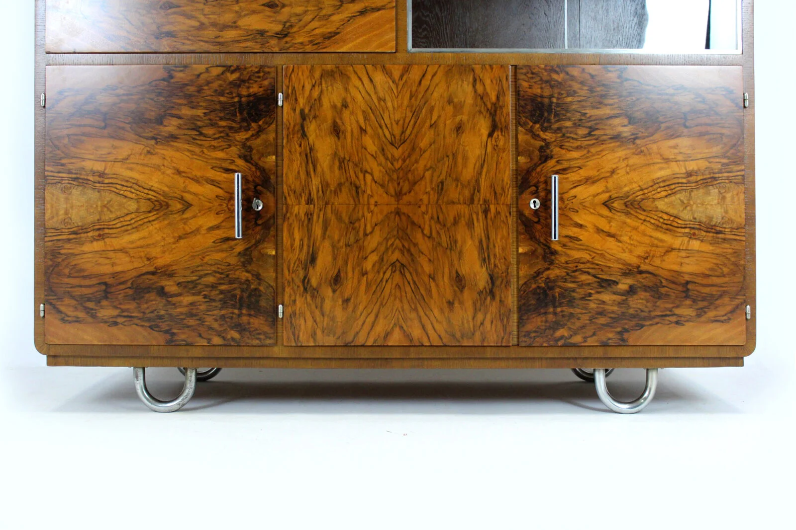 Office sideboard with display cabinet and secretary desk, designed by Robert Slezák, 1930s