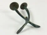 Modernist bronze candleholder, Austria, 1960s