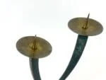 Modernist bronze candleholder, Austria, 1960s