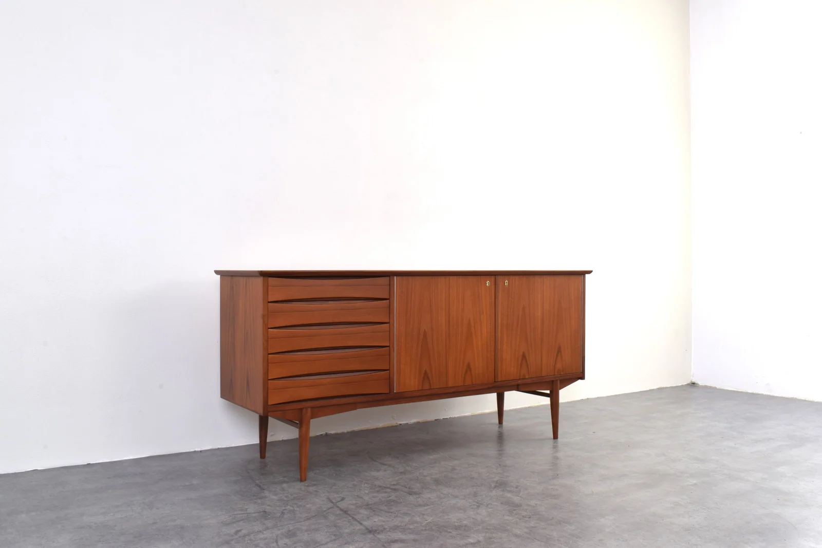 Teak sideboard designed by Frederik Kayser, Norway, 1960s