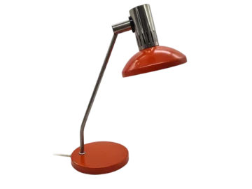 Red table lamp, by Aka Leuchten, Germany, 1970s