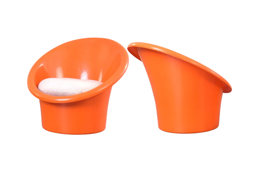 Para foteli model Skopa proj. Ole Gjerløv-Knudsen & Torben Lind, prod. Ikea, Szwecja, lata 70