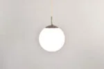Szklana lampa wisząca, Dania, lata 70