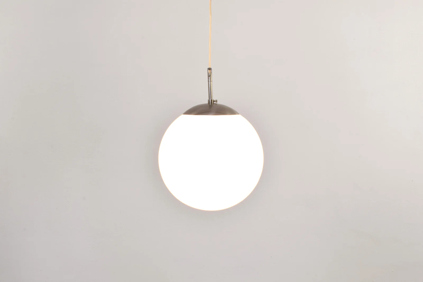 Szklana lampa wisząca, Dania, lata 70