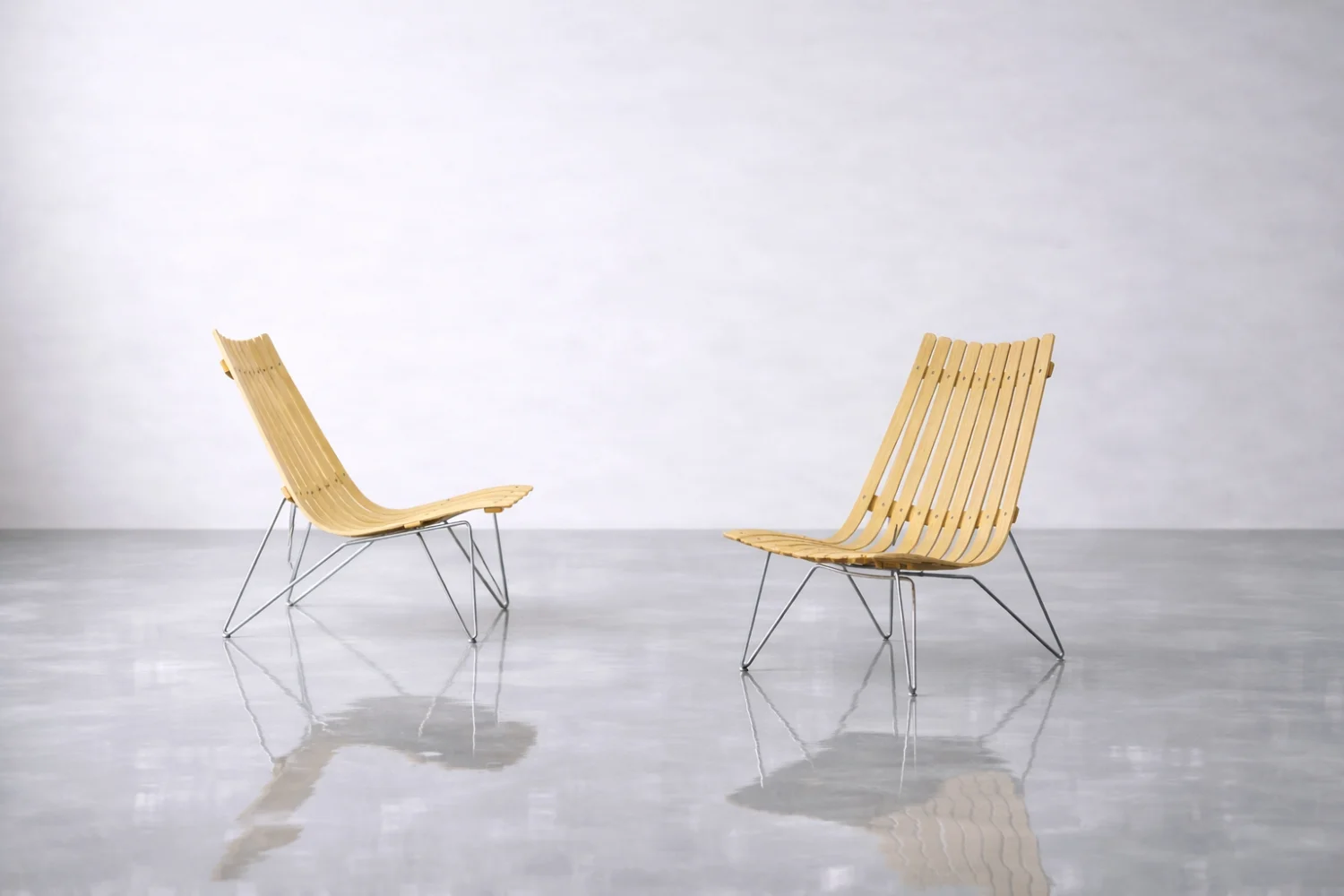 Pair of Oak Scandia Chairs, designed by Hans Brattrud, Norway