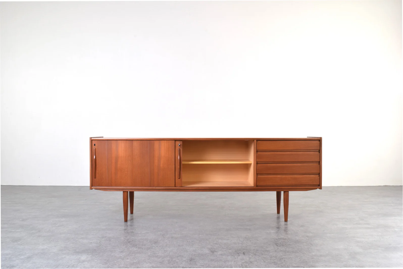 Vintage Teak Sideboard, Denmark, 1960s