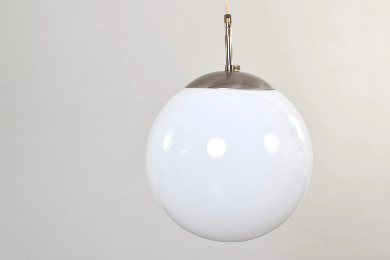 Szklana lampa wisząca, Dania, lata 70