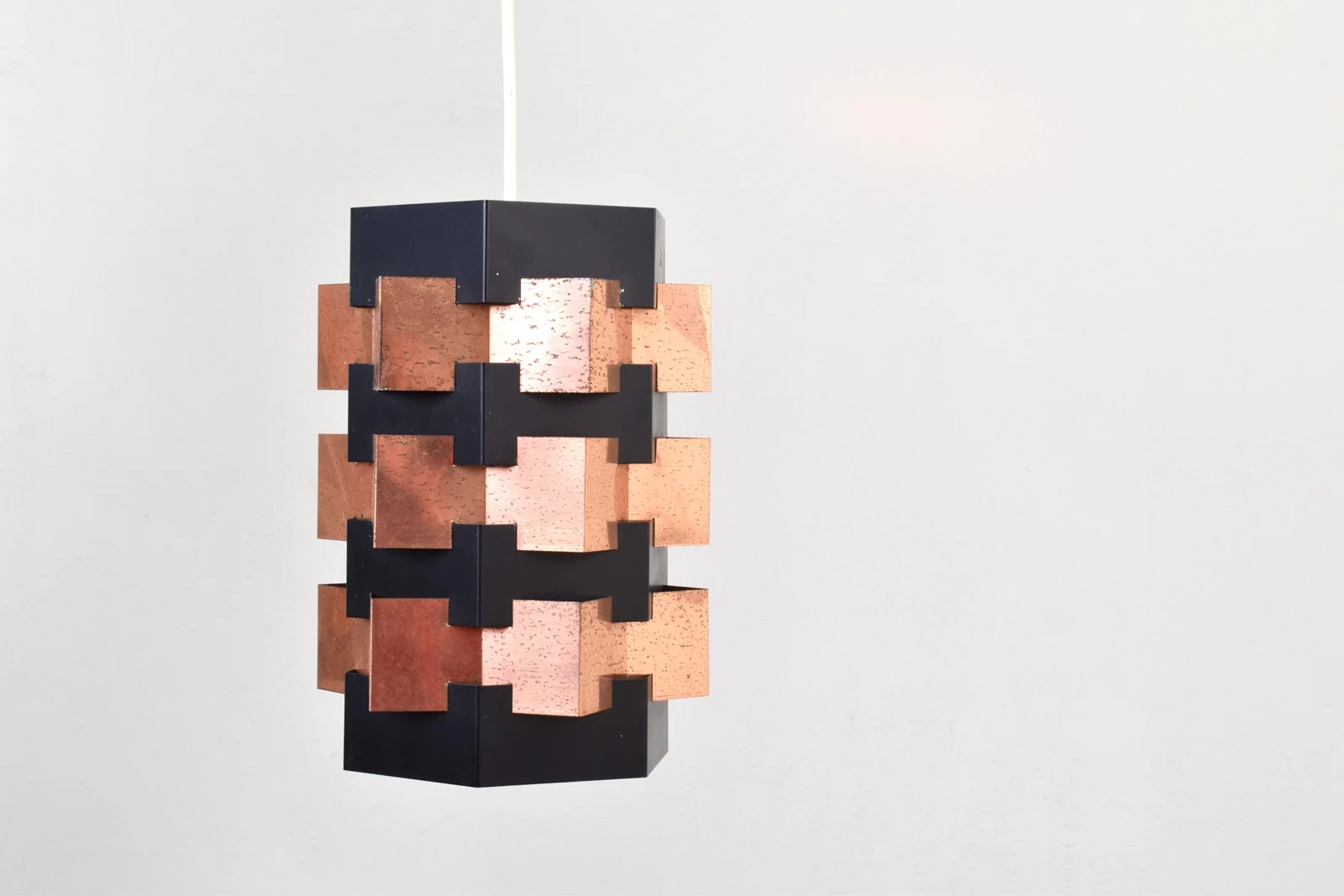 Lampa wisząca proj. Svend Aage, prod. Holm Sørensen, Dania, lata 60