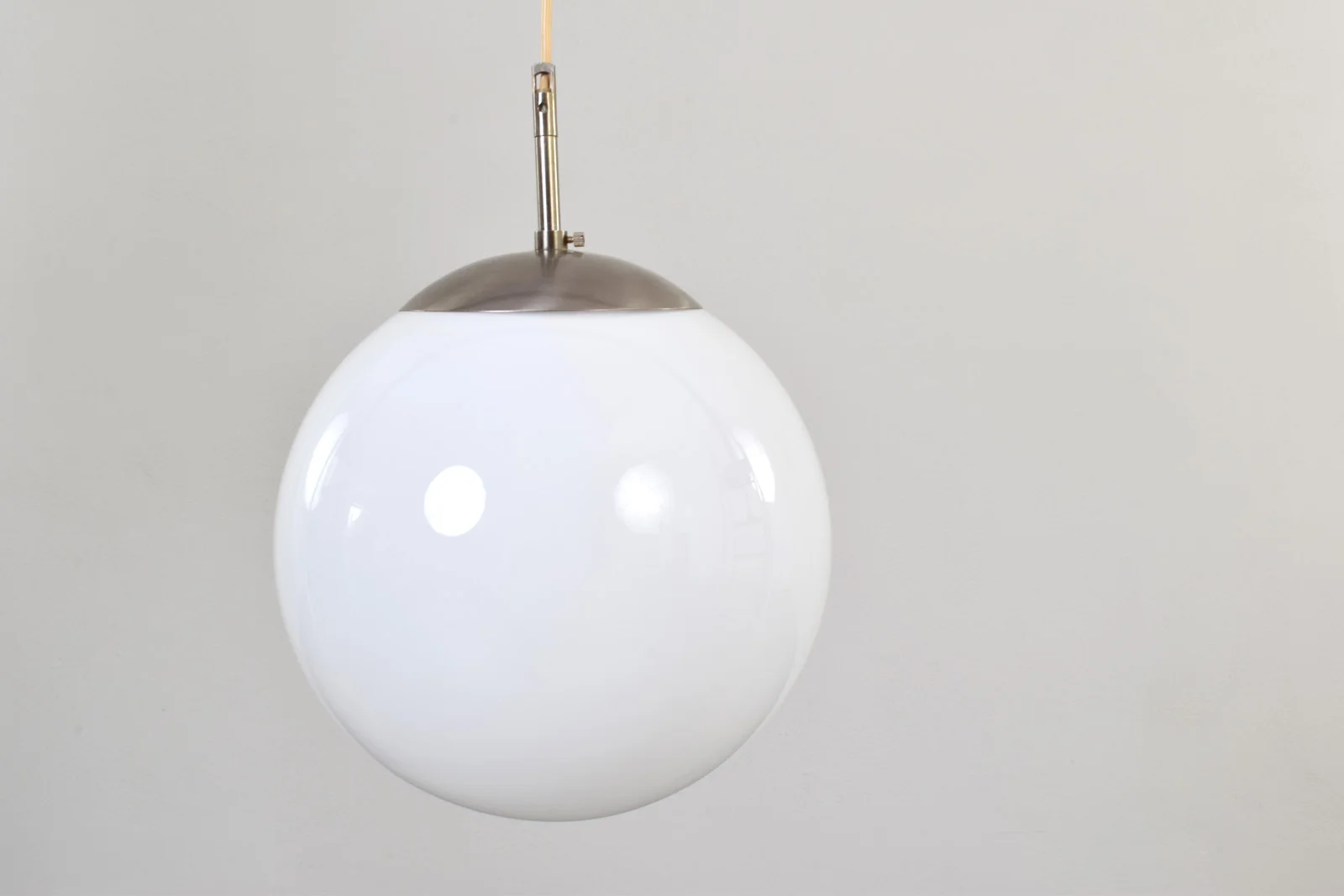 Szklana lampa wisząca, Dania, lata 70