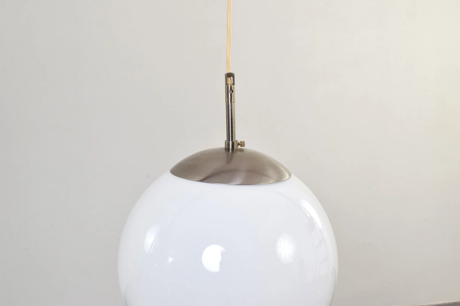 Szklana lampa wisząca, Dania, lata 70