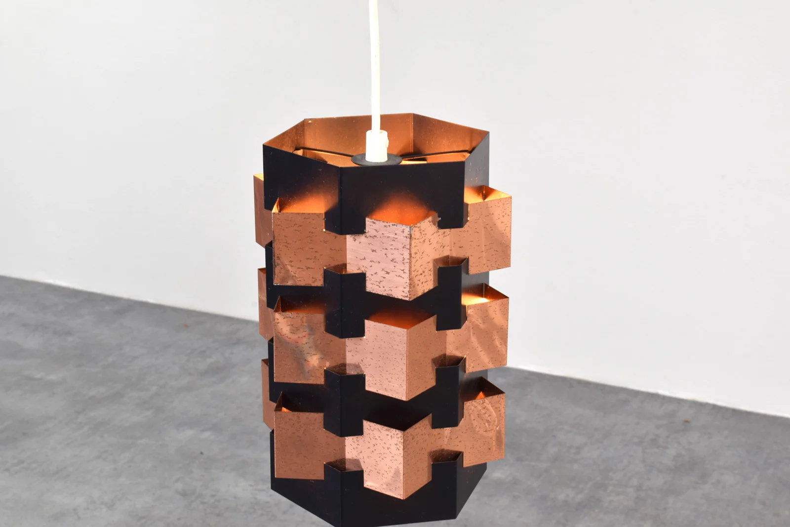Lampa wisząca proj. Svend Aage, prod. Holm Sørensen, Dania, lata 60
