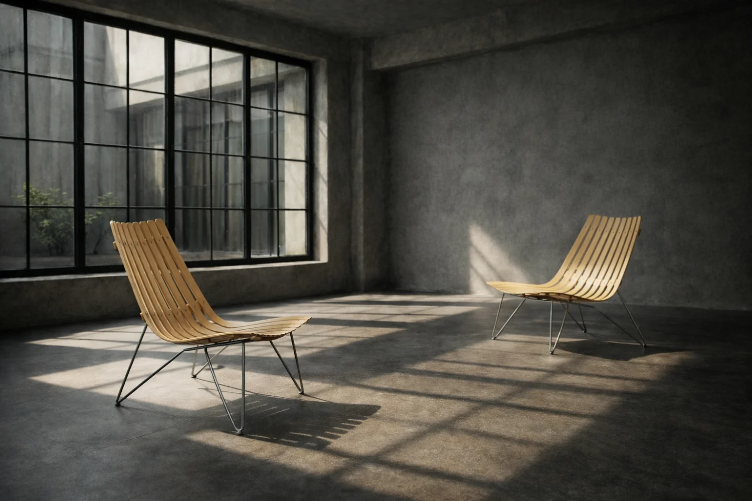 Pair of Oak Scandia Chairs, designed by Hans Brattrud, Norway