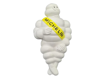 Duża, zabytkowa figurka reklamowa Michelin, lata 80