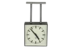 Double-sided railway/factory clock, Pragotron, Czechoslovakia, 1980s