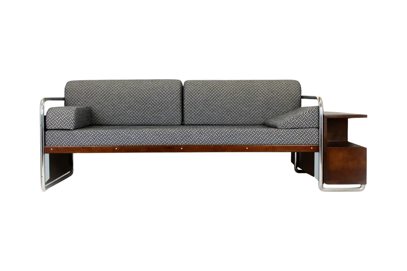 Sofa, proj.Robert Slezak, model C10, Czechosłowacja, lata 30