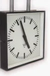 Double-sided railway/factory clock, Pragotron, Czechoslovakia, 1980s