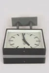 Double-sided railway/factory clock, Pragotron, Czechoslovakia, 1980s