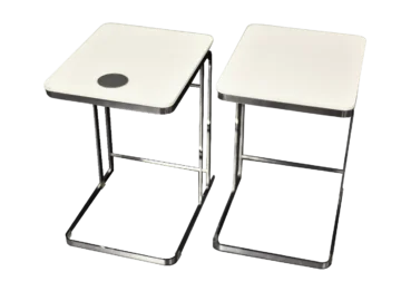 Para stolików Carlotta, proj. Antonio Citterio dla Flexform, Włochy, 1997