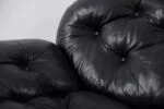 Vintage leather sofa, designed by John-Bertil Häggström for Swed-Form, Sweden, 1970s
