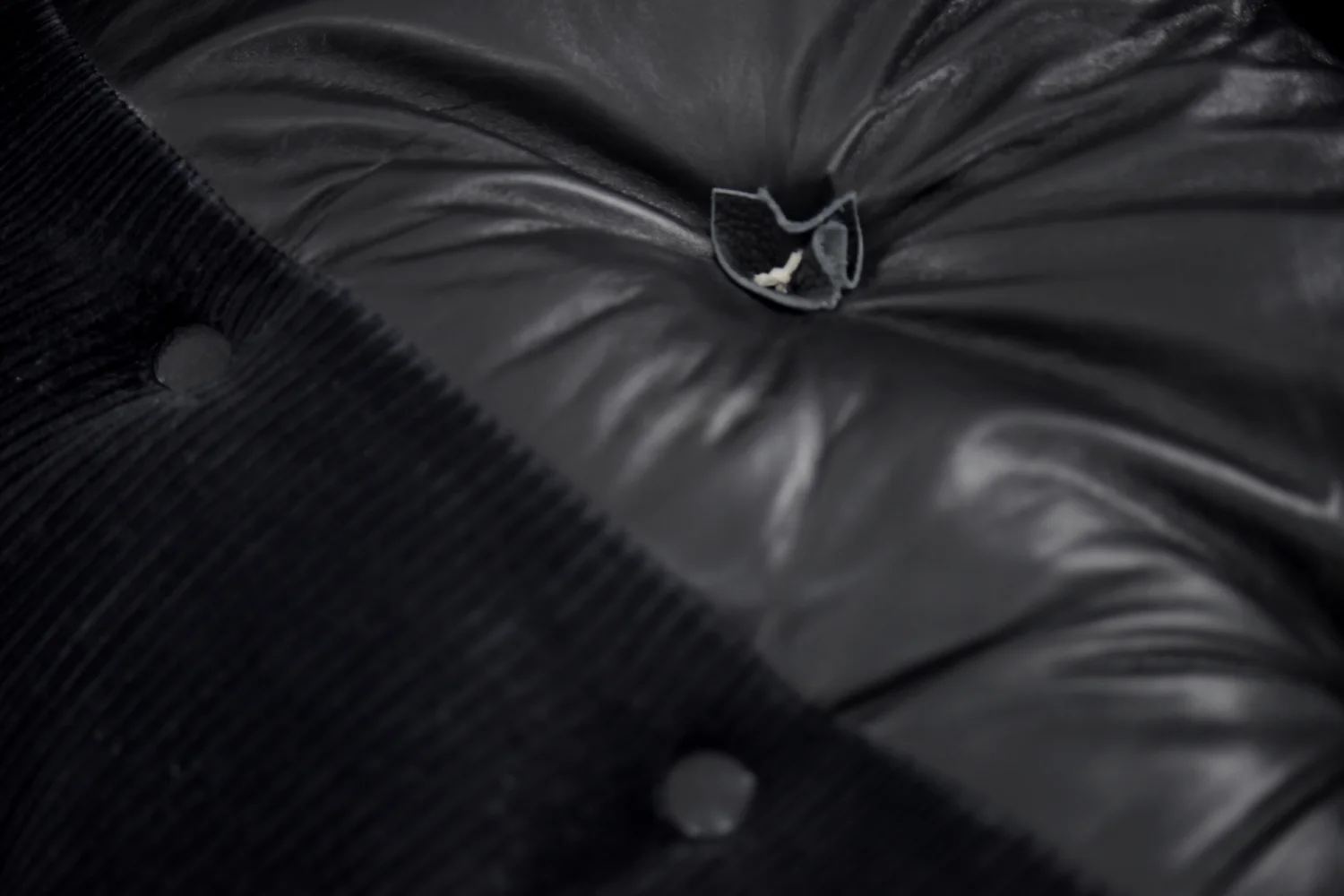 Vintage leather sofa, designed by John-Bertil Häggström for Swed-Form, Sweden, 1970s