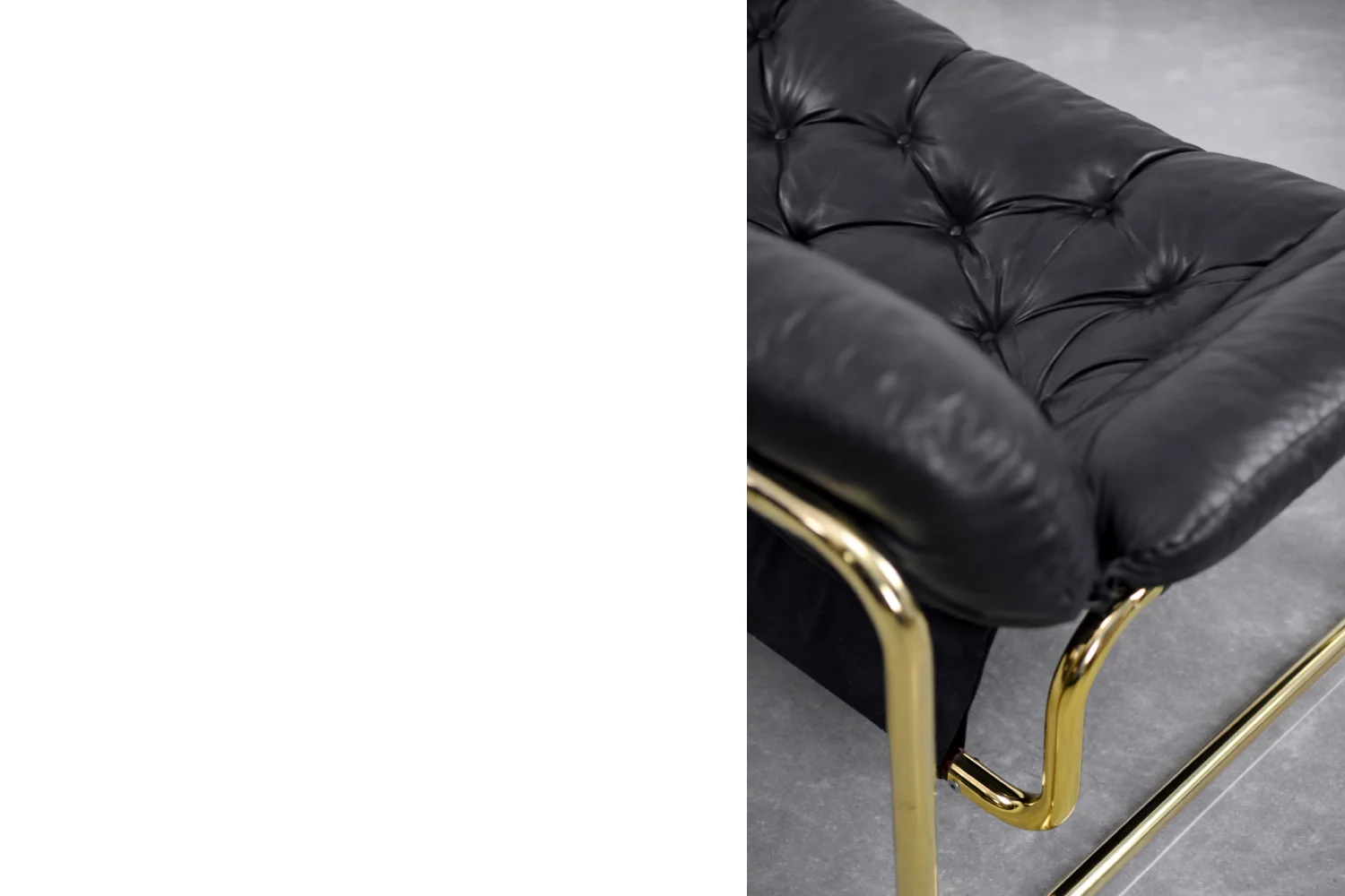 Vintage leather sofa, designed by John-Bertil Häggström for Swed-Form, Sweden, 1970s