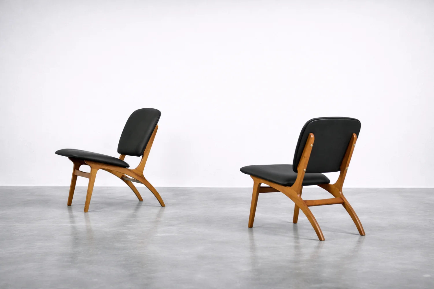 Pair of vintage chairs, Jylland, Jio Möbler, Sweden, 1953