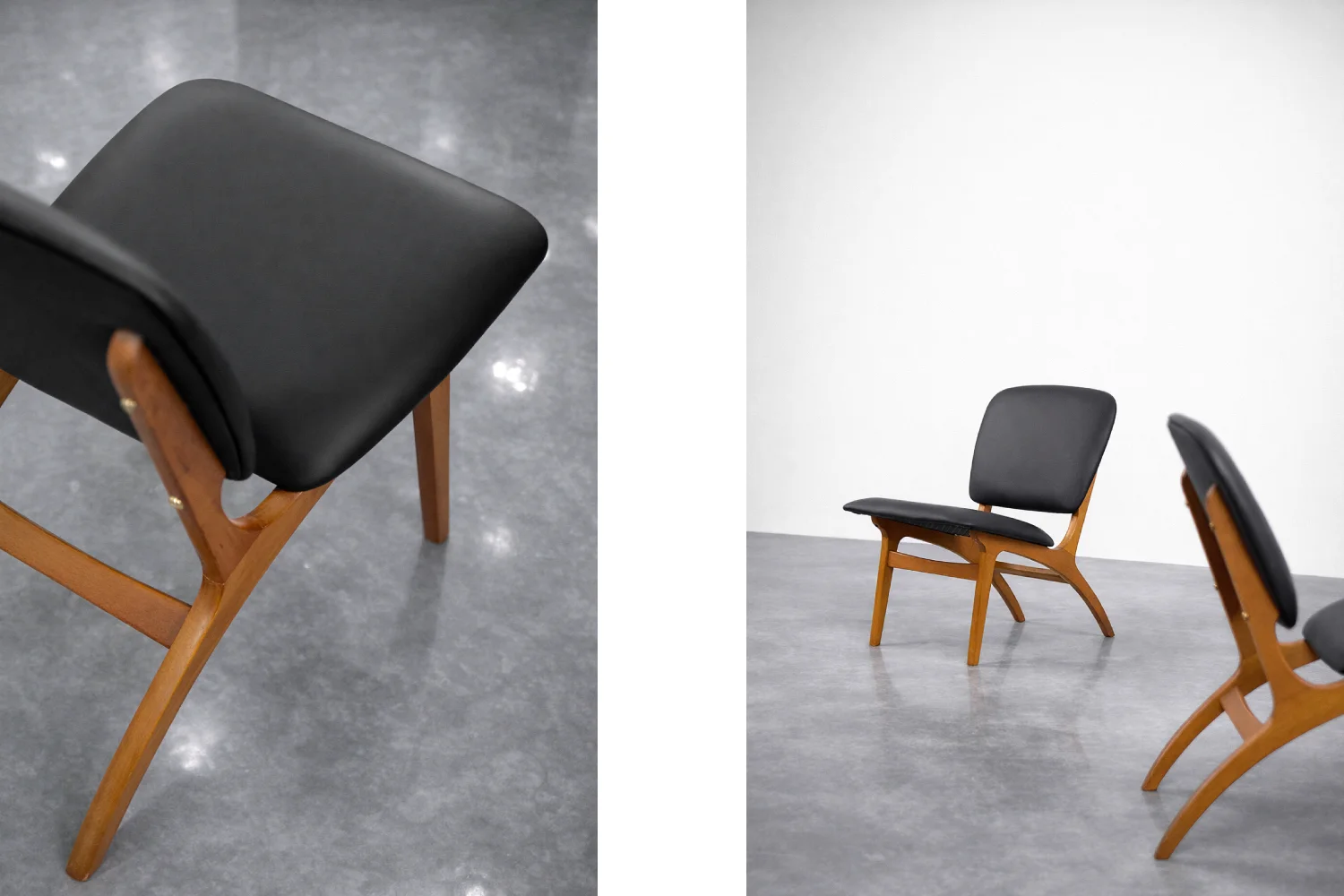 Pair of vintage chairs, Jylland, Jio Möbler, Sweden, 1953