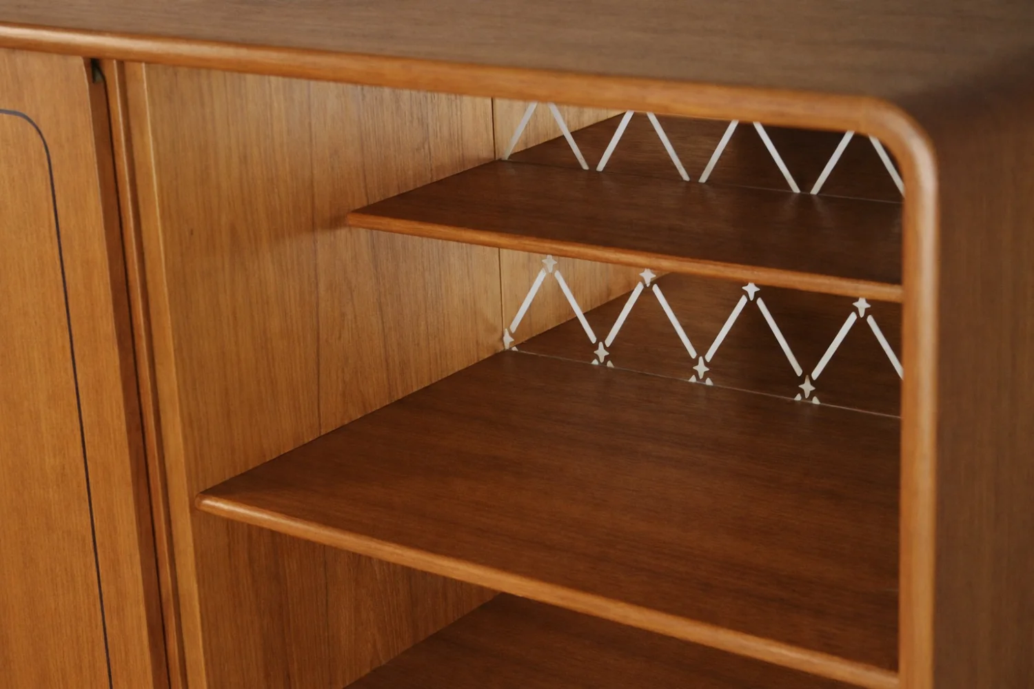 Teak highboard, Denmark, 1950s