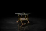 Pair of glass coffee tables, Italy, 1960s