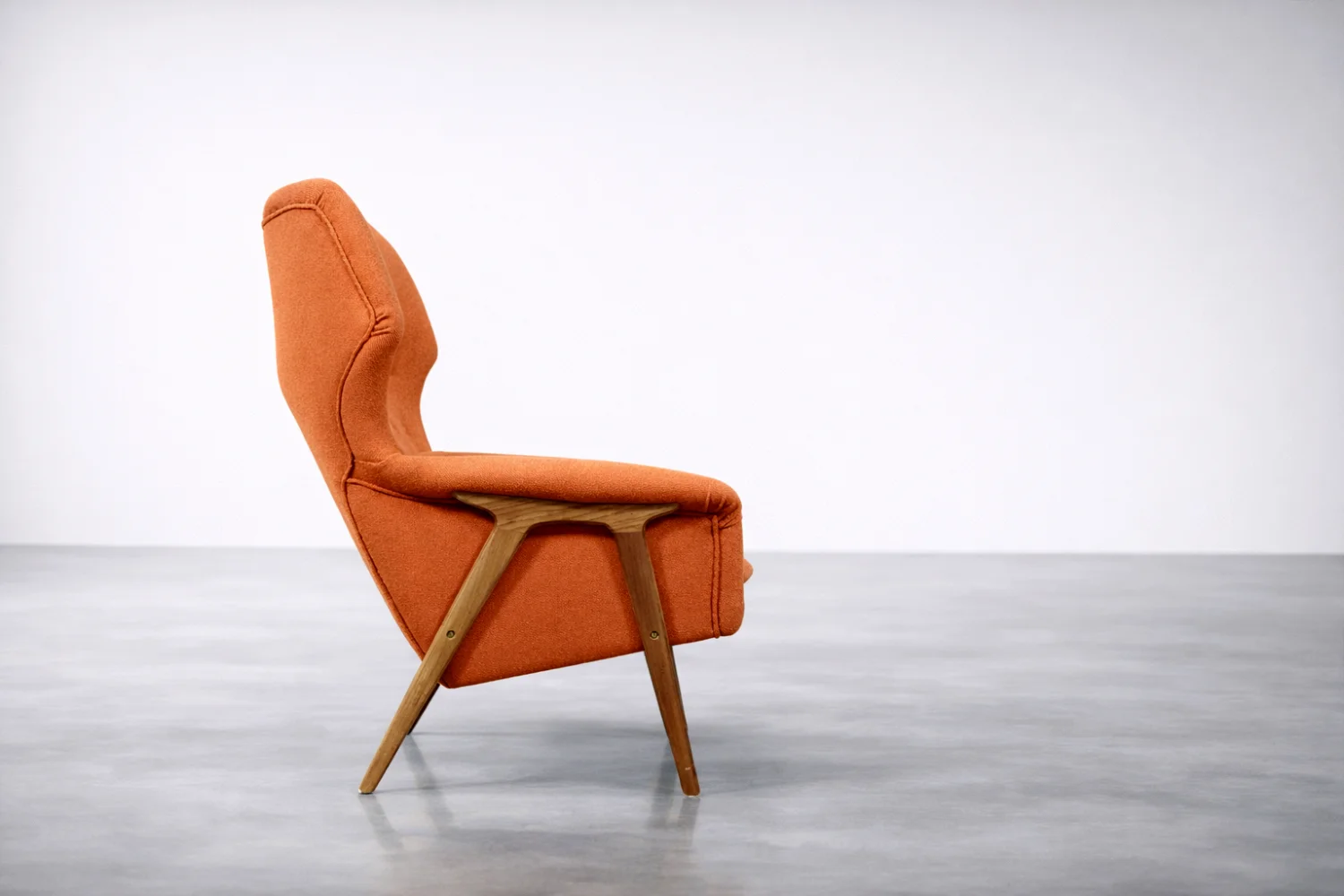 Master Mid-Century Modern Armchair, designed by T. Afdal for Bruksbo Nesjestranda Møbelfabrik, Norway, 1960s