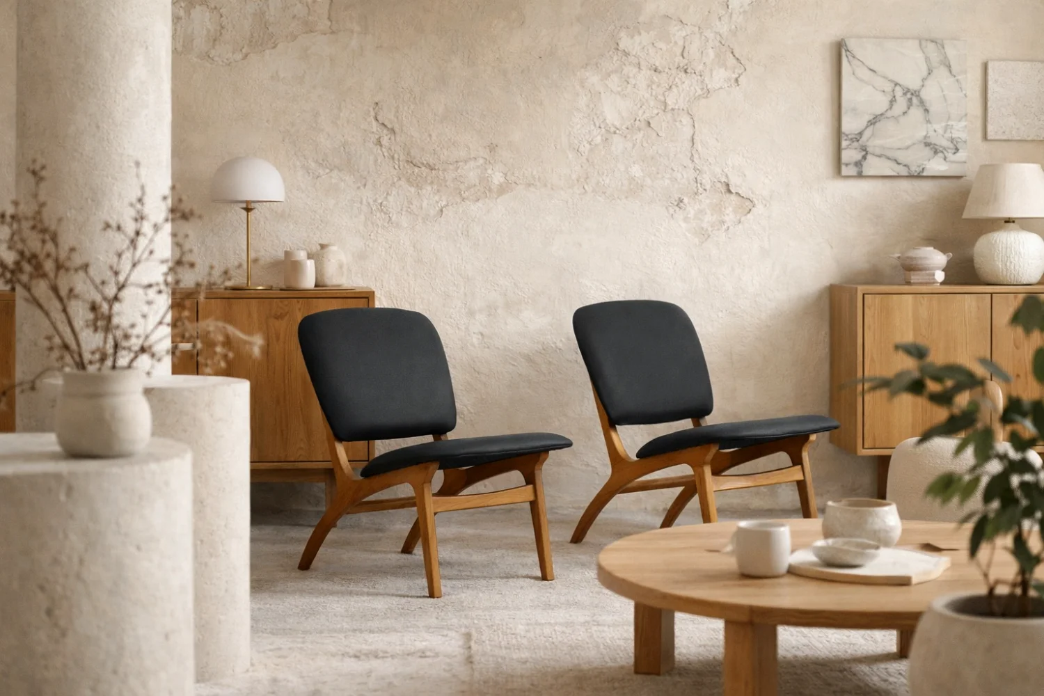 Pair of vintage chairs, Jylland, Jio Möbler, Sweden, 1953