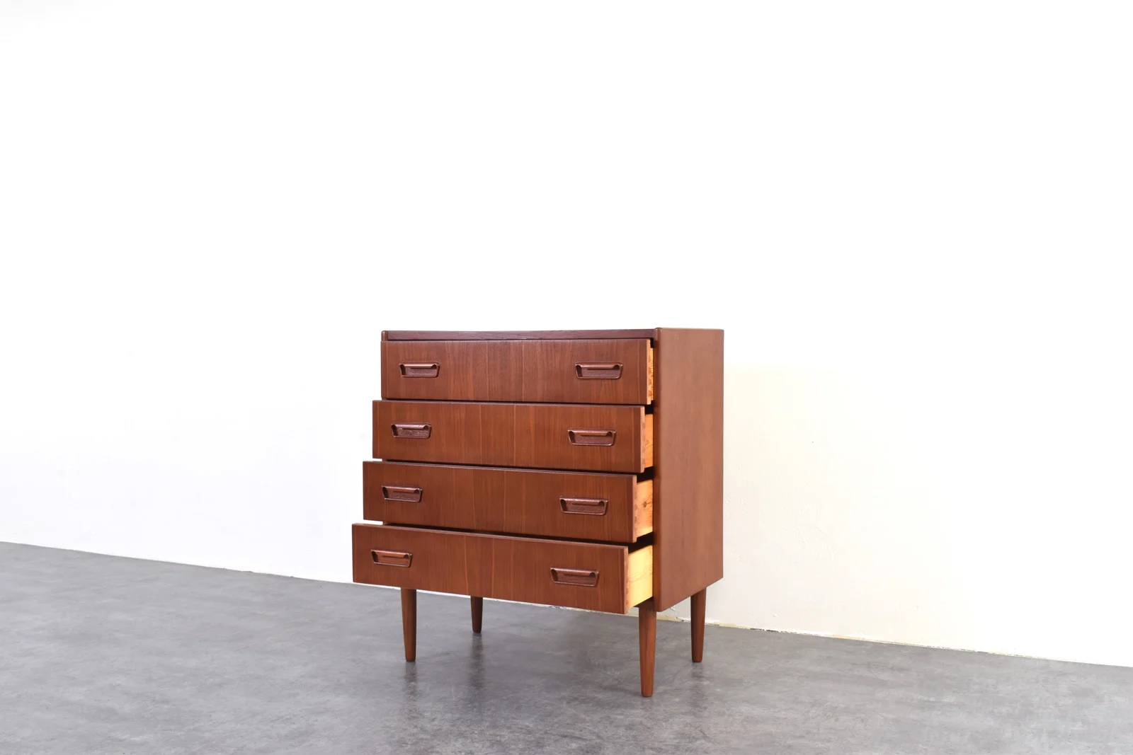 Vintage teak chest of drawers, Denmark, 1960s